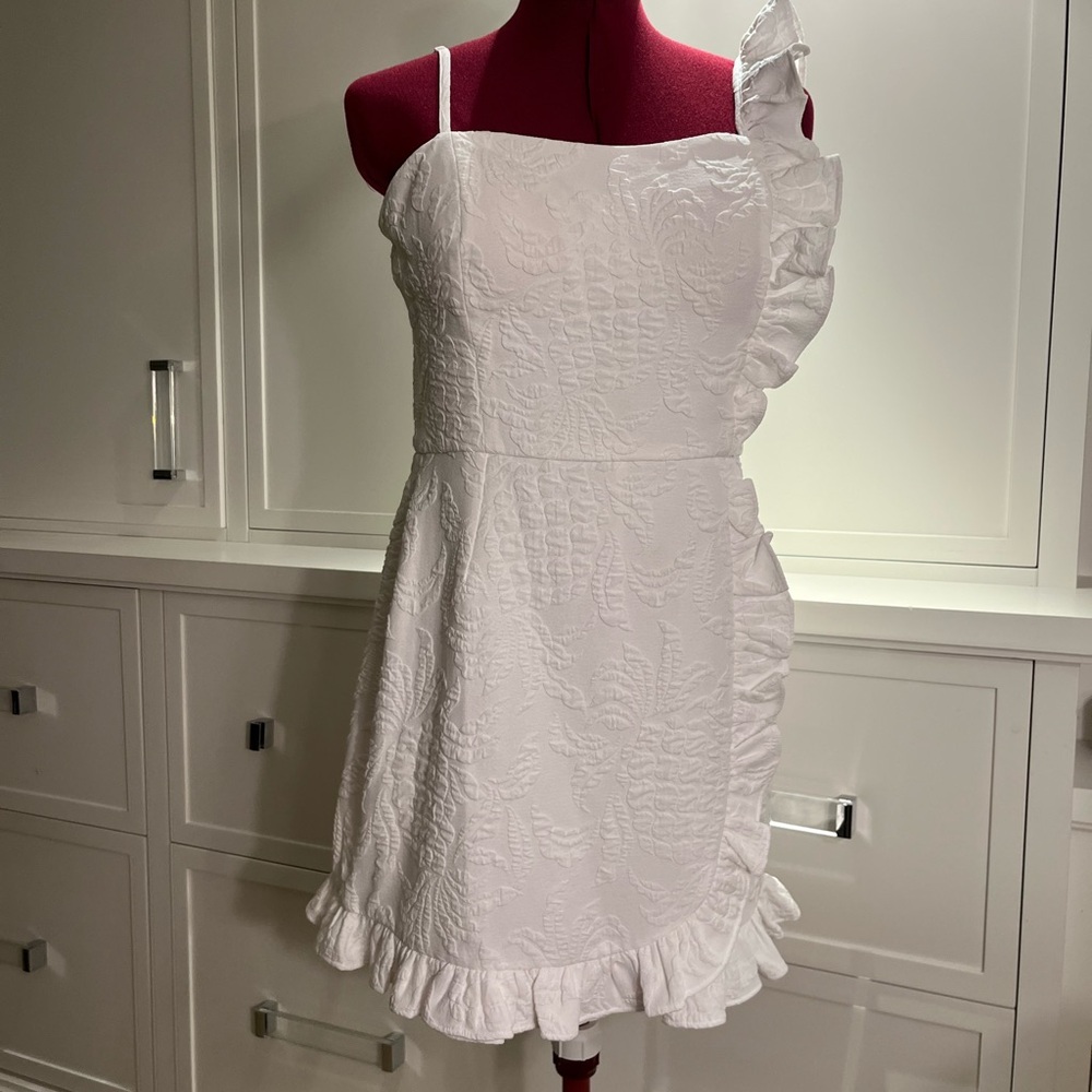 Lilly Pulitzer White One Shoulder Dress
